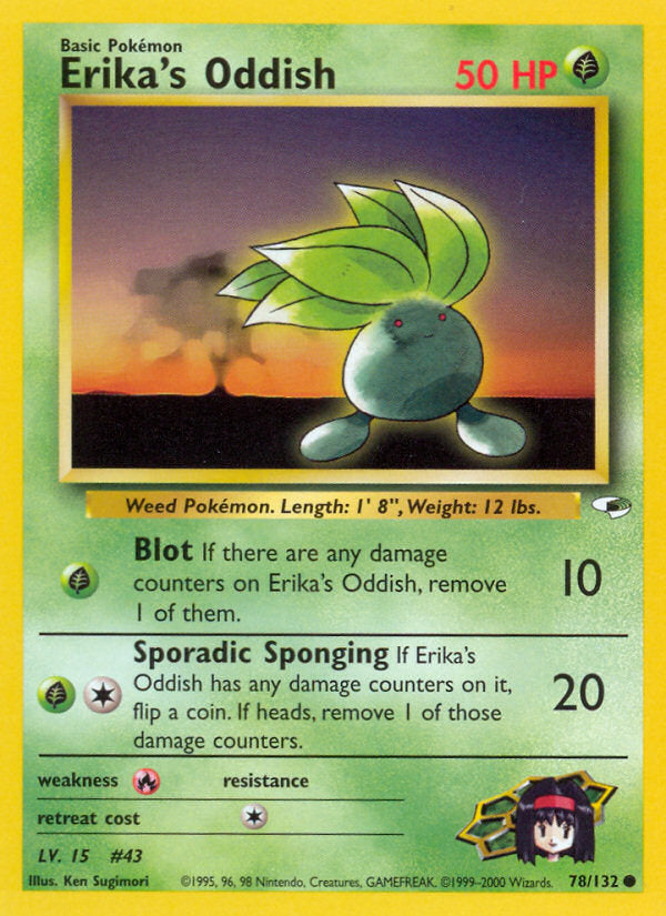 Gym Heroes Erika's Oddish #78/132 unlimited